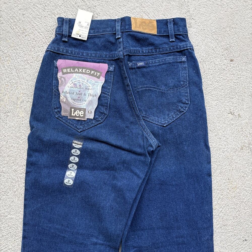 Deadstock Vintage Denim Lee Junior 300 Relaxed Fit Tapered Leg 3 Overdyed Jeans